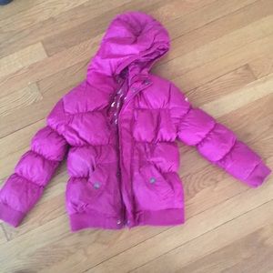 Appaman pink down puffer jacket size 6.